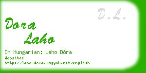 dora laho business card